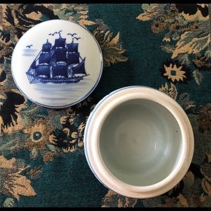 Nantucket Decorative Bowl with Lid 🚢💙